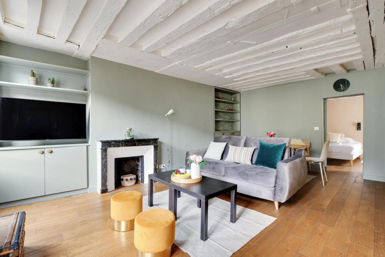 Chic Apartment -1Br-4P- Haut Marais - Republique Paris Exteriör bild